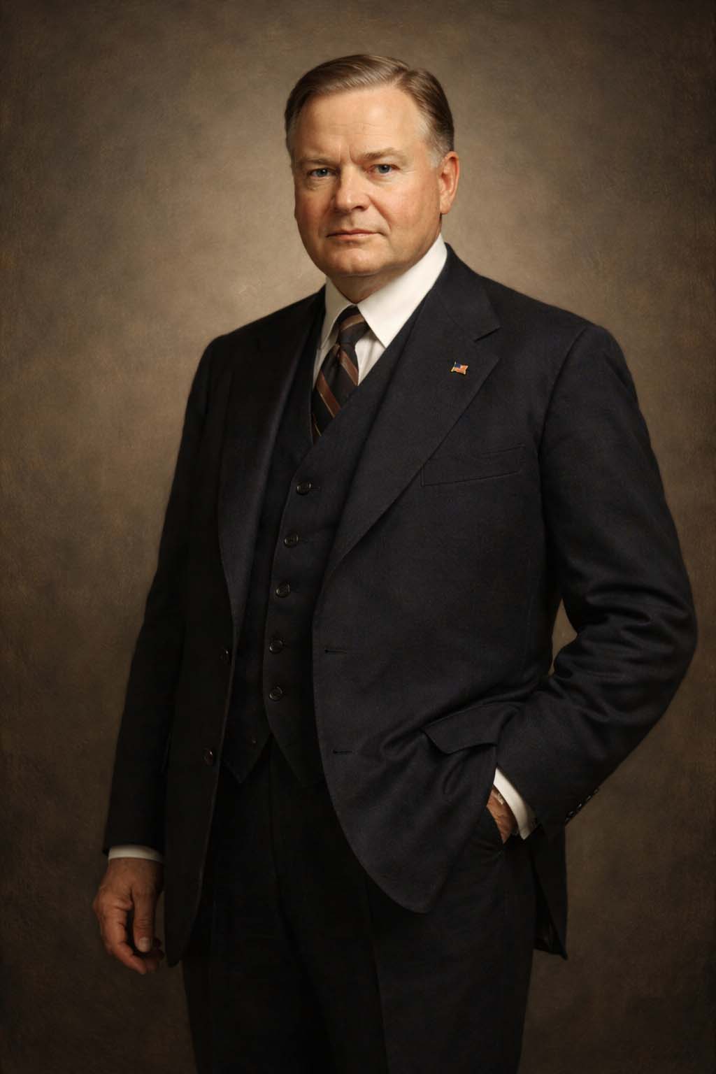 Retrato de Herbert Hoover