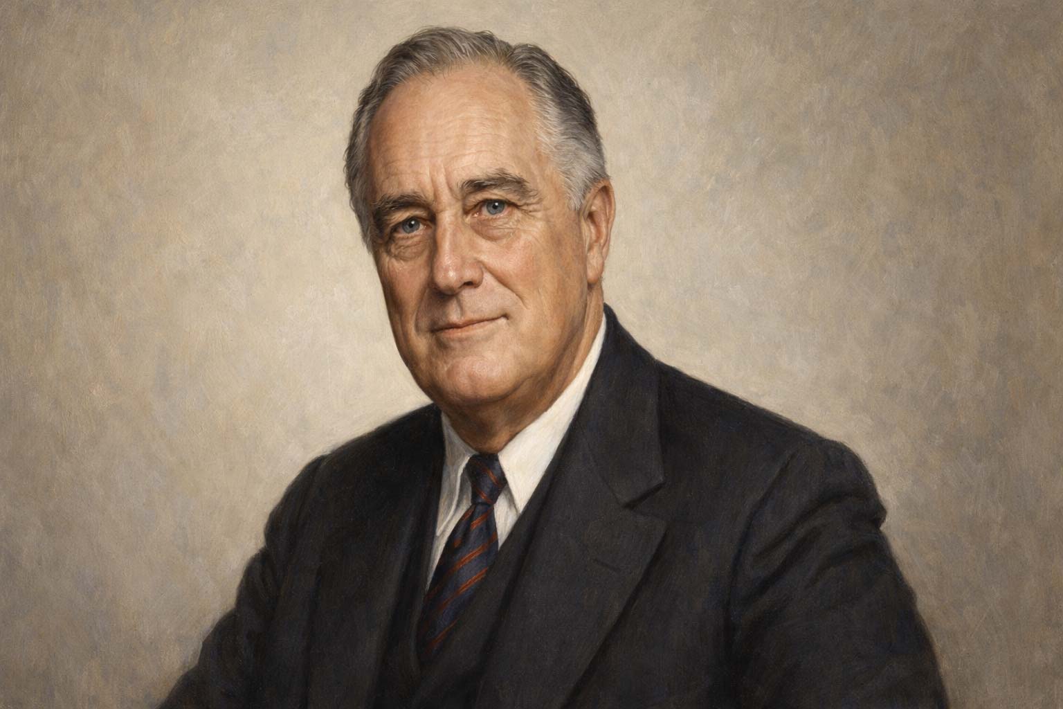 Retrato de Franklin D. Roosevelt, Presidente de EE.UU.