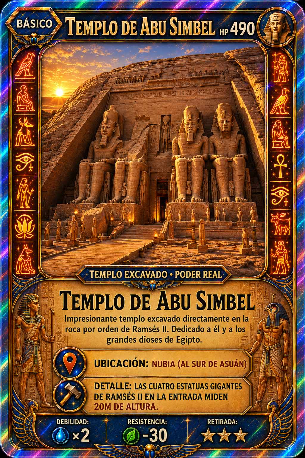 Carta Premium Completa: Templo de Abu Simbel