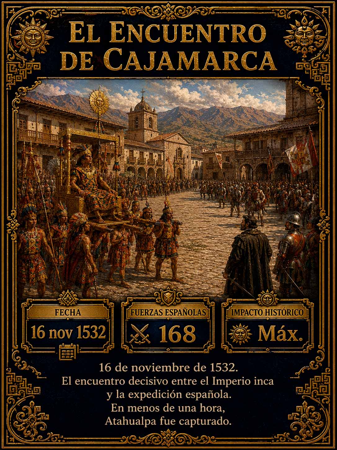 Cromo histórico: el Encuentro de Cajamarca