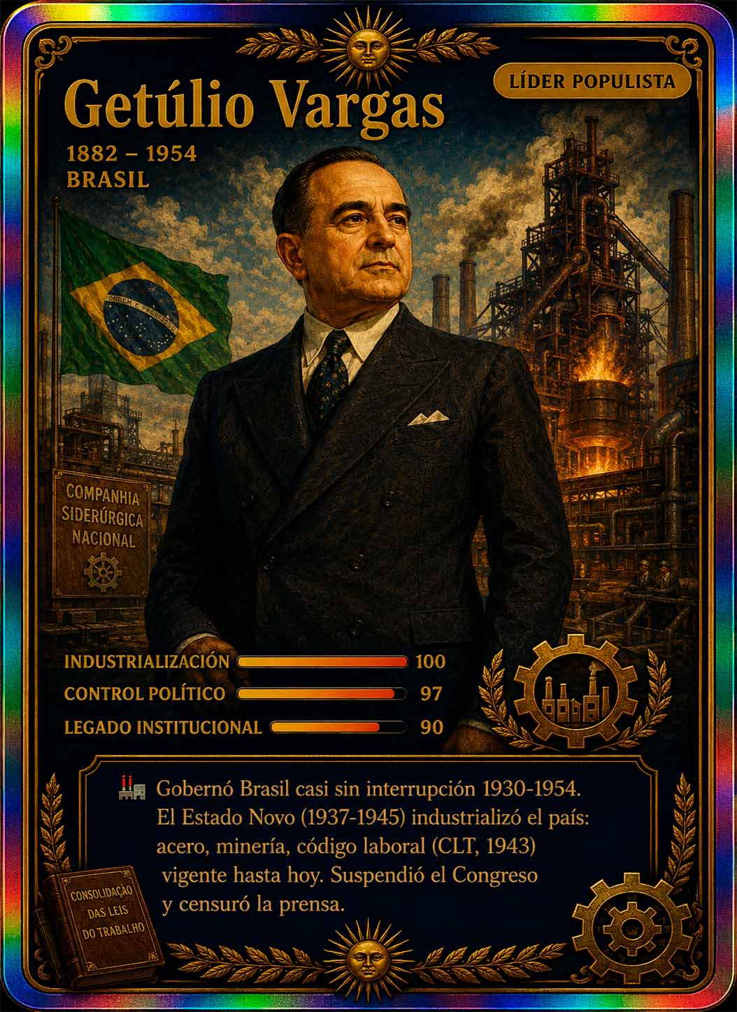 Cromo histórico: Getúlio Vargas