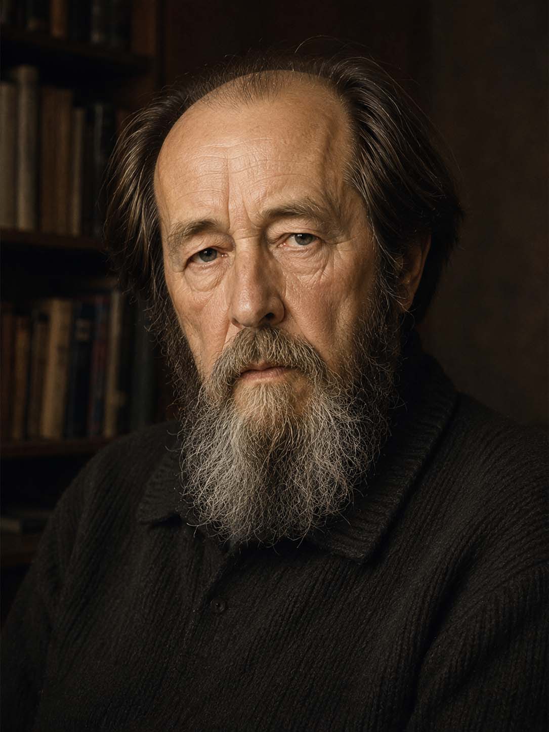 Retrato de Aleksandr Solzhenitsyn