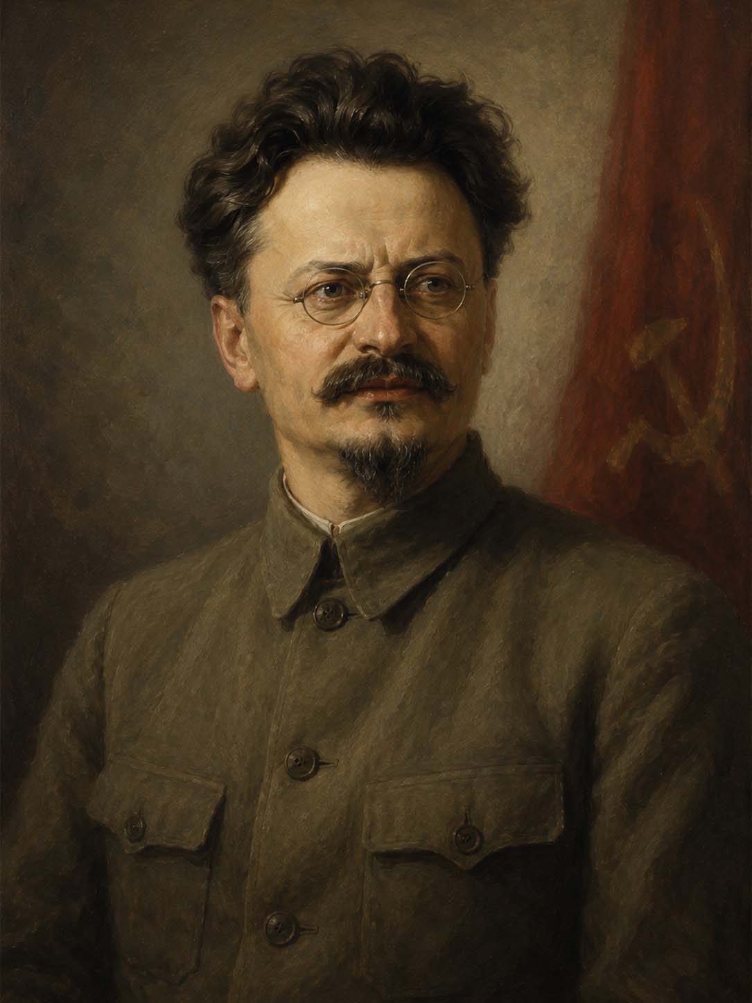 Retrato de León Trotski