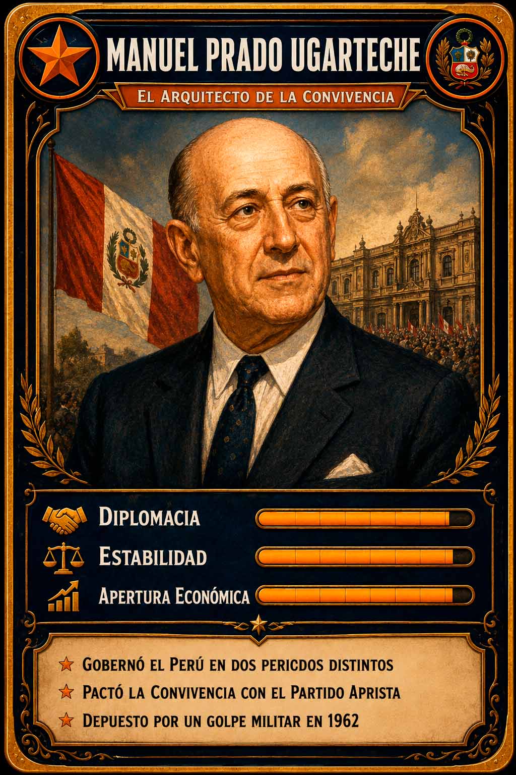 Cromo histórico: Manuel Prado Ugarteche